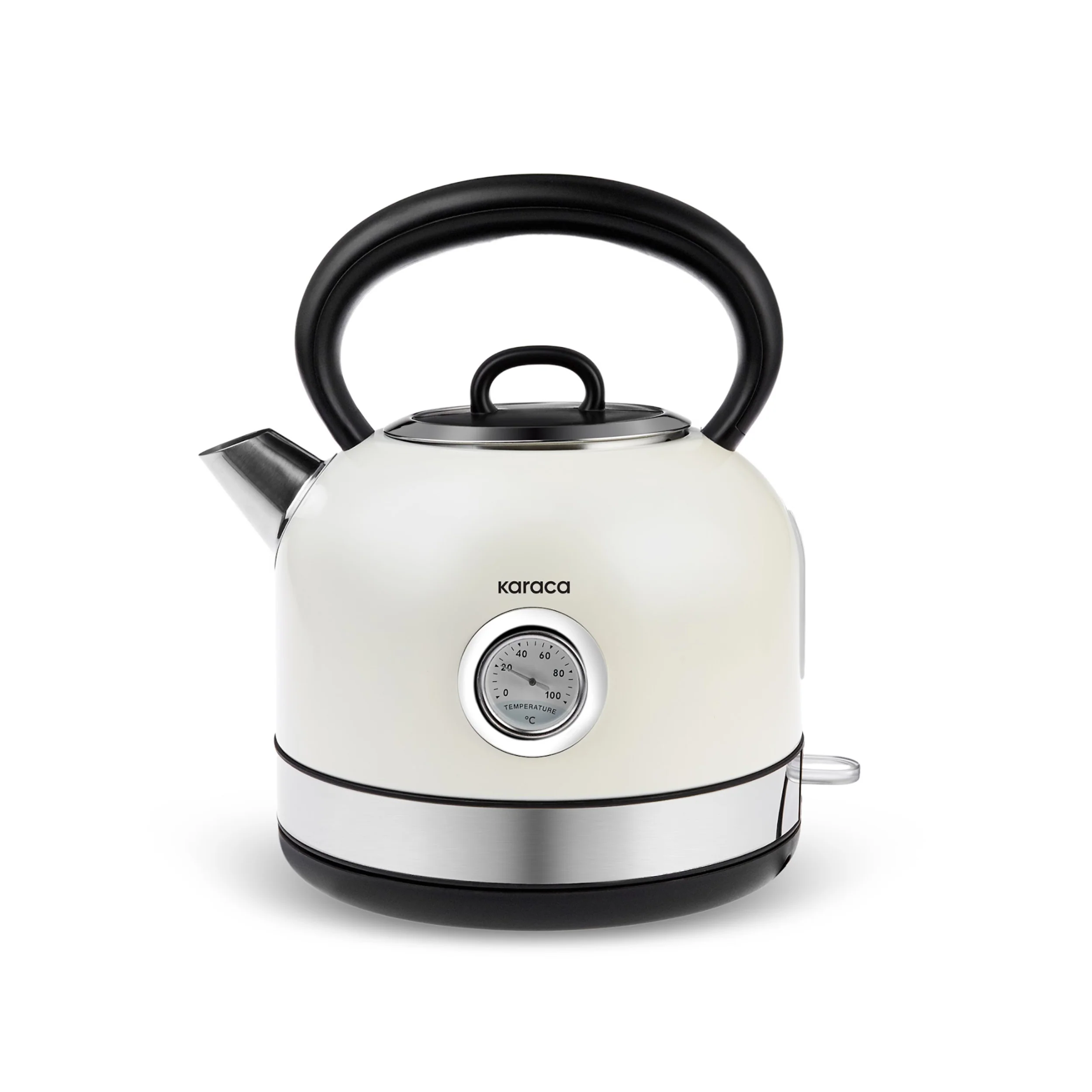 Karaca Retro 2202 Electiric Kettle, 2200W, 1,7L, Cream
