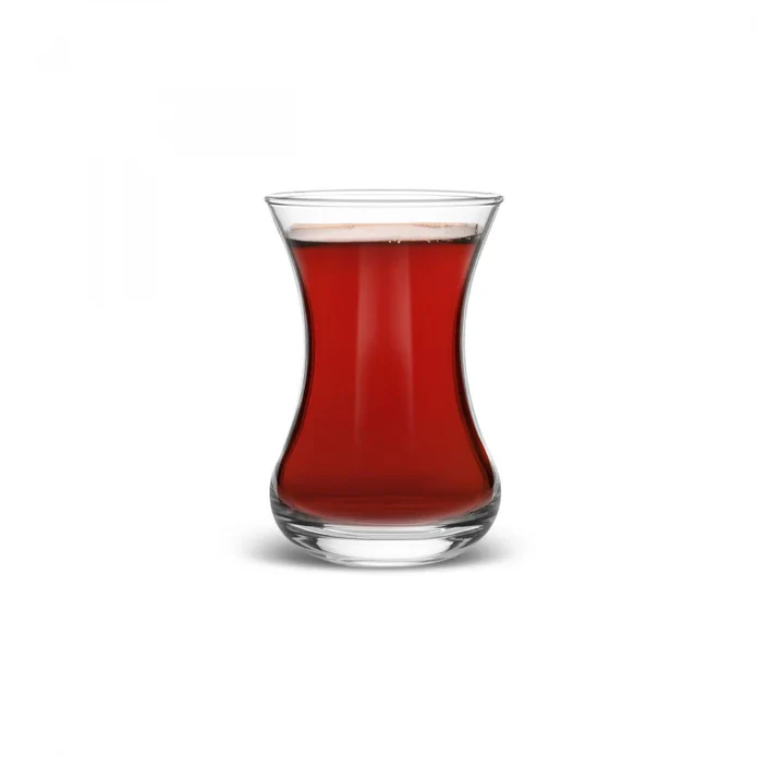 Karaca Vefa 6-Piece Turkish Tea Glass Set for 6 People, 132ml, Clear - Image 6