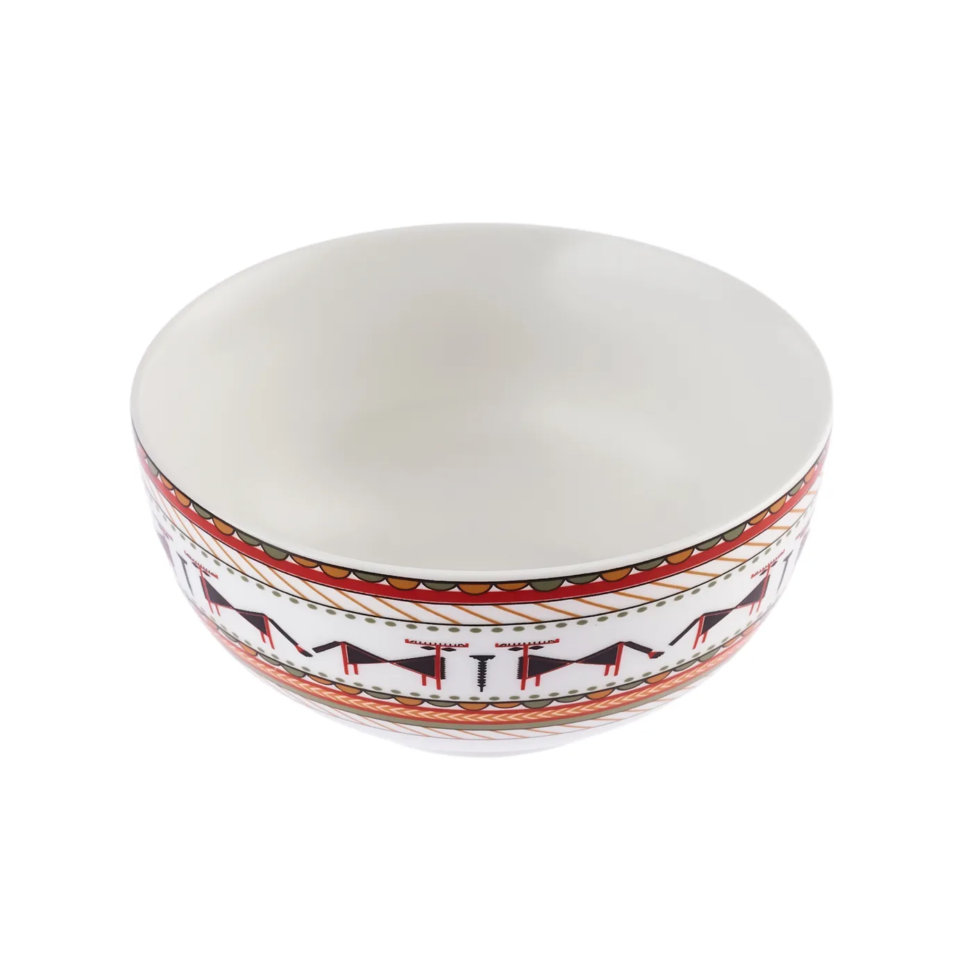 Karaca X Arslantepe Porcelain CerealSoup Bowl, 14cm, Multi - Image 2