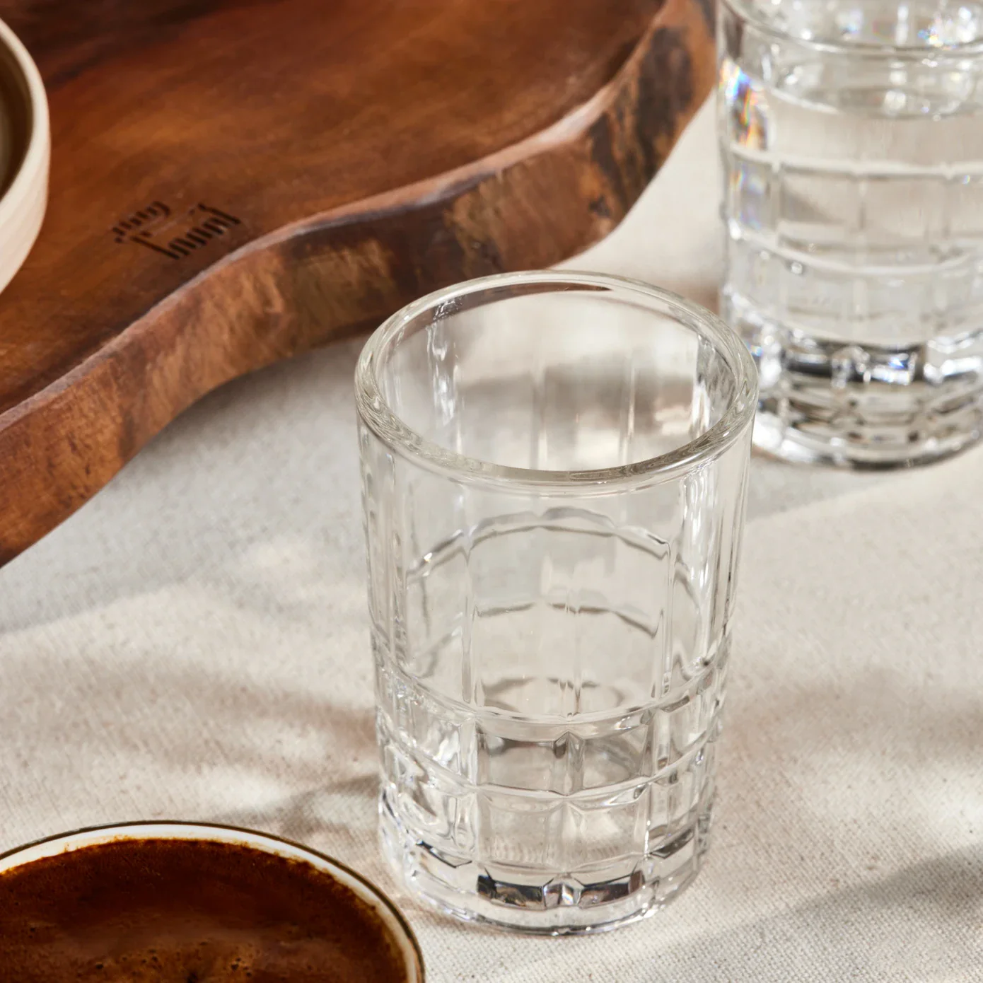 Karaca Yaren 6-Piece Glass Small Water Glass Set for 6 People, 115ml, Clear - Image 3