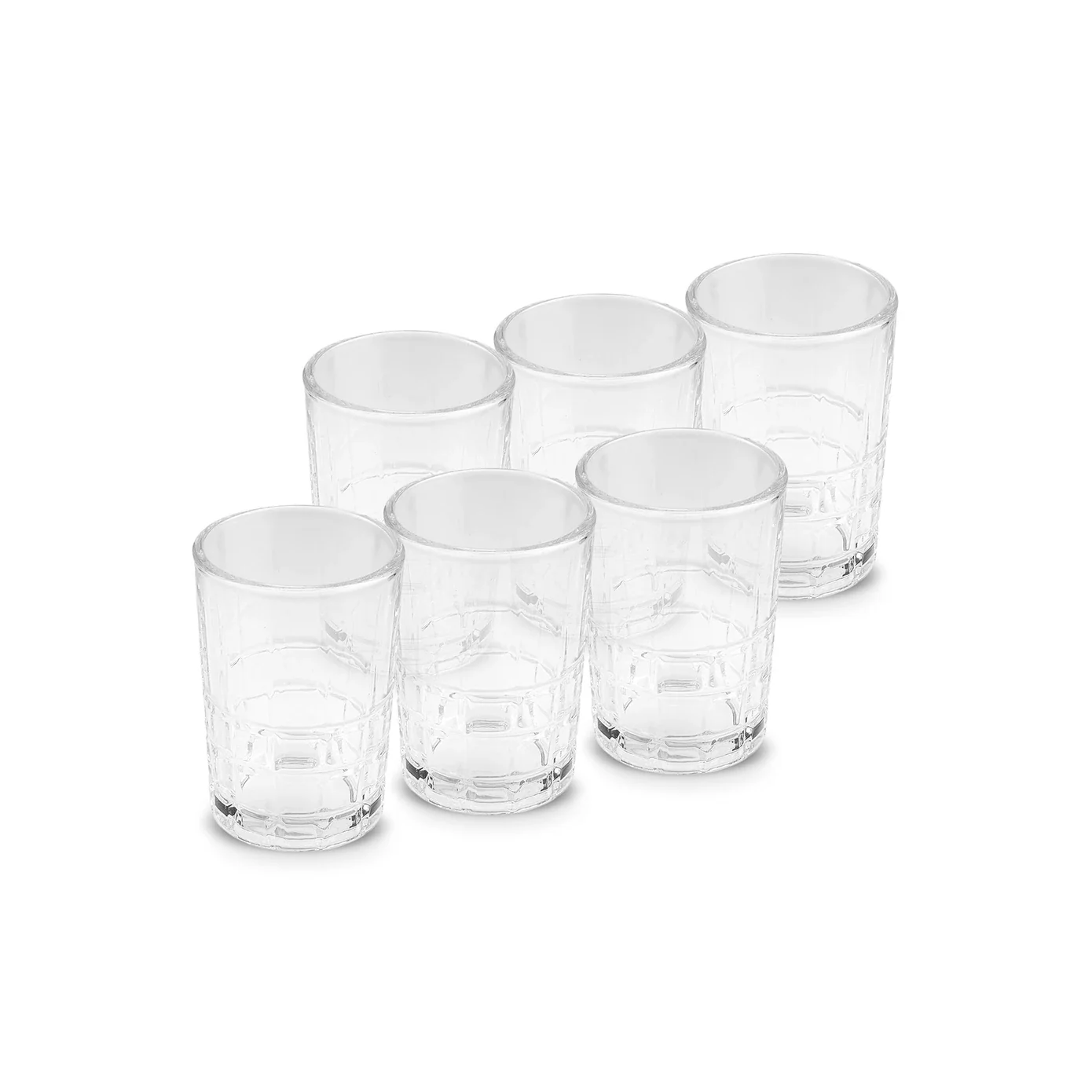Karaca Yaren 6-Piece Glass Small Water Glass Set for 6 People, 115ml, Clear - Image 5