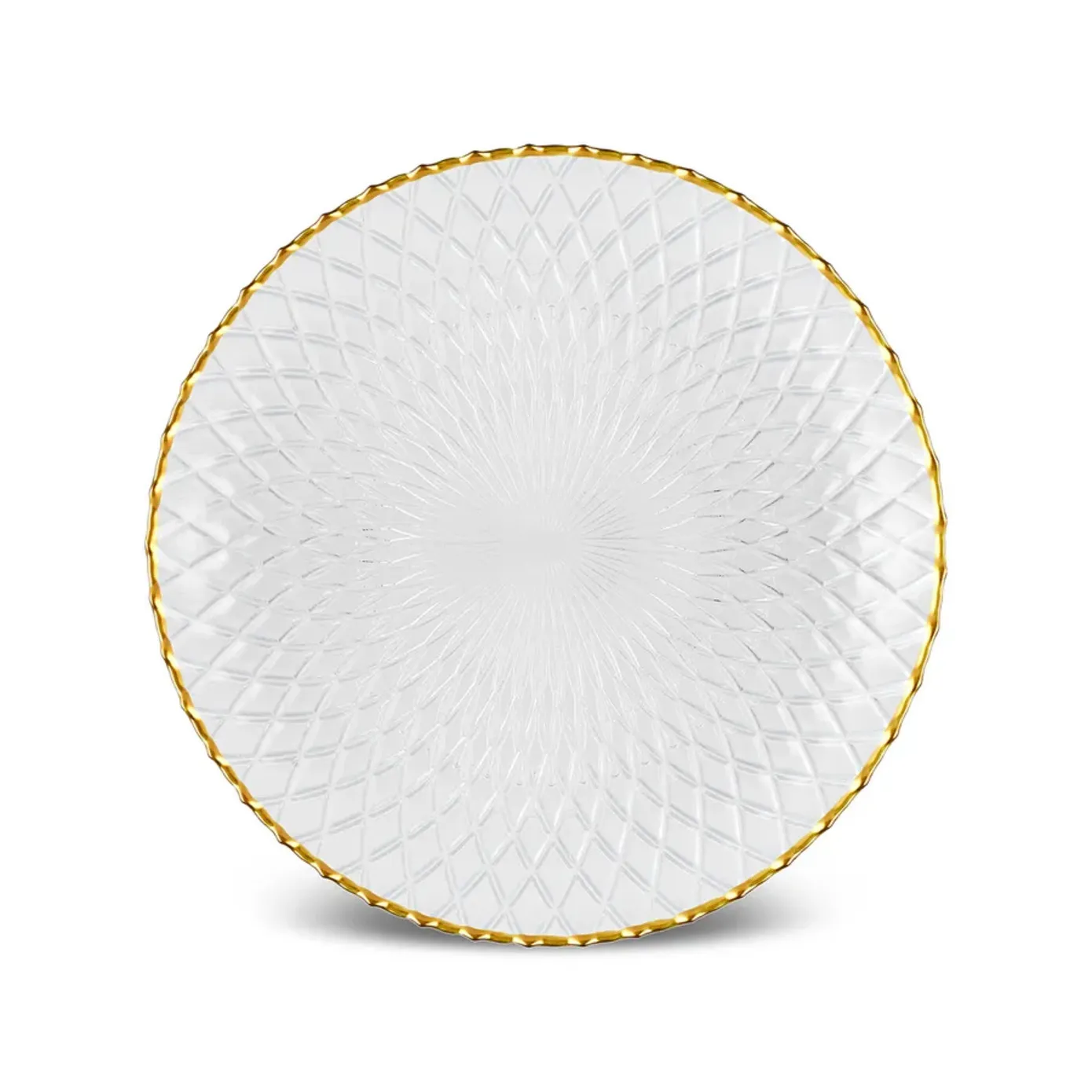 Karaca Zelazo Gold Rim 18-Piece Glass Dinner Set for 6 People, Gold - Image 5