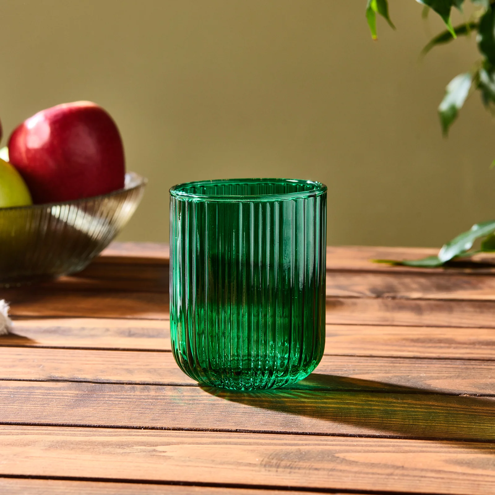Karaca Zenith Tumbler Glass, 250ml, Emerald