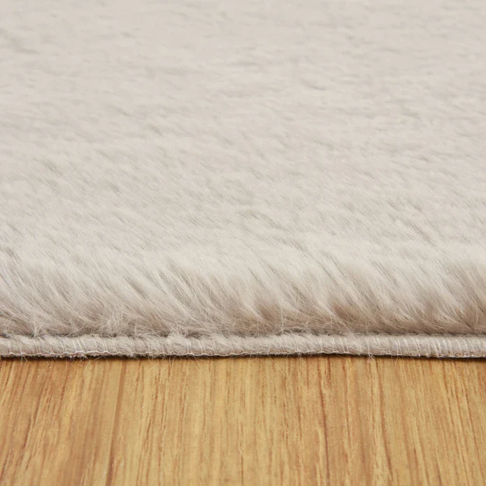 Kasmir Rugs 7/24 Cosy Premium Faux Fur Rug, 100cmx150cm, Gray - Image 4
