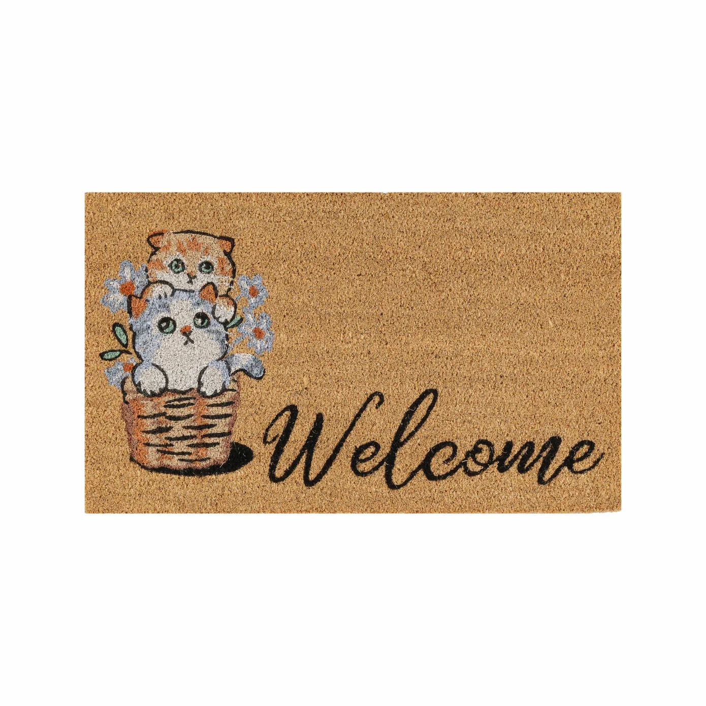 Kasmir Rugs Cat Welcome Coco Door Mat, 40cmx60cm, Multi - Image 2