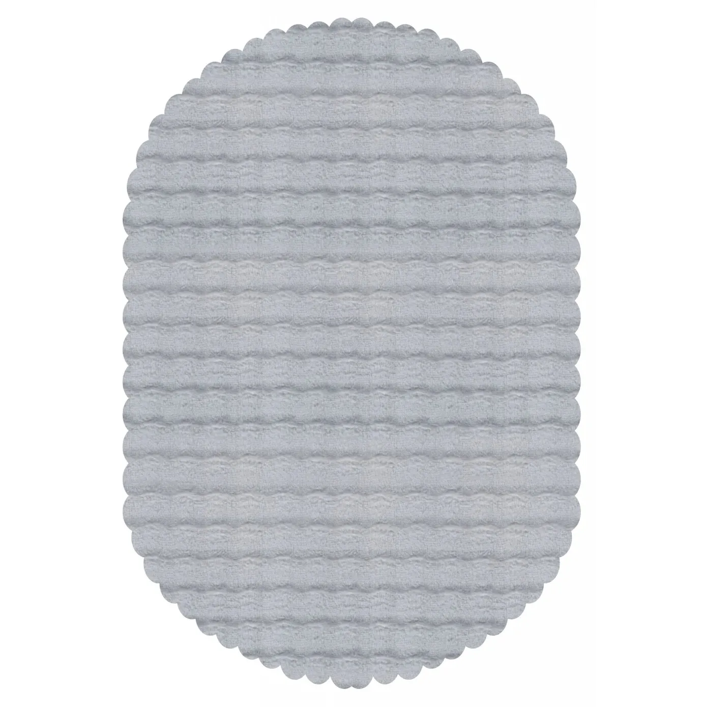 Kaşmir Rugs 7/24 Cosy Premium Bubble Rug, 100cmx150cm, Light Grey - Image 2
