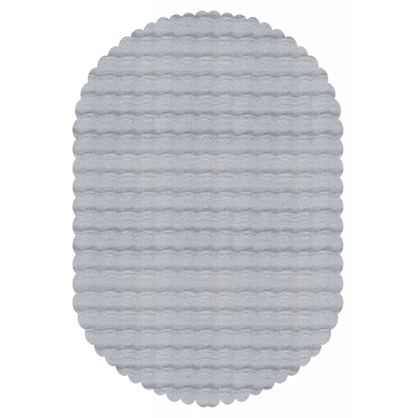 Kaşmir Rugs 7/24 Cosy Premium Bubble Rug, 80cmx150cm, Light Grey - Image 2