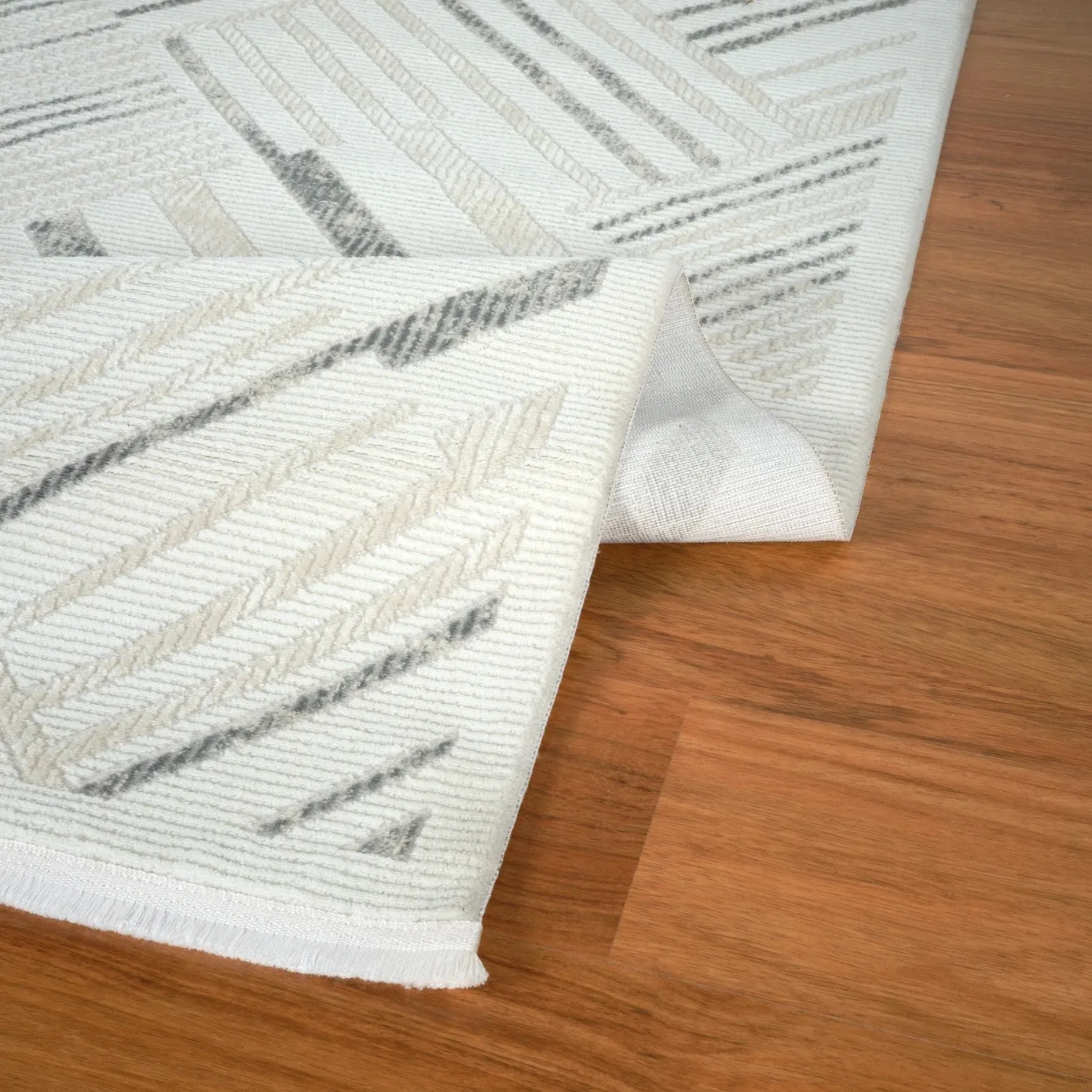 Kasmir Rugs 7/24 Elegante Lumina Rug, 160cmx230cm, Grey - Image 3