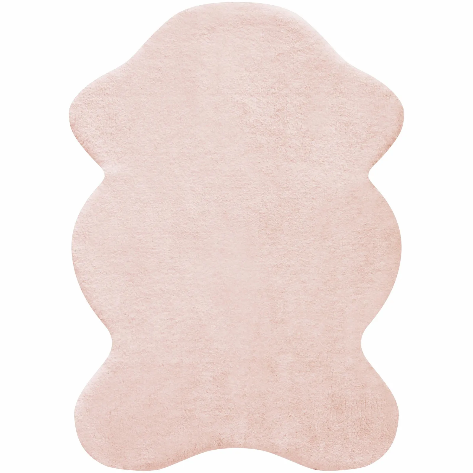 Kasmir Rugs 724 Faux Fur Rug, 100cmx140cm, Blush - Image 2