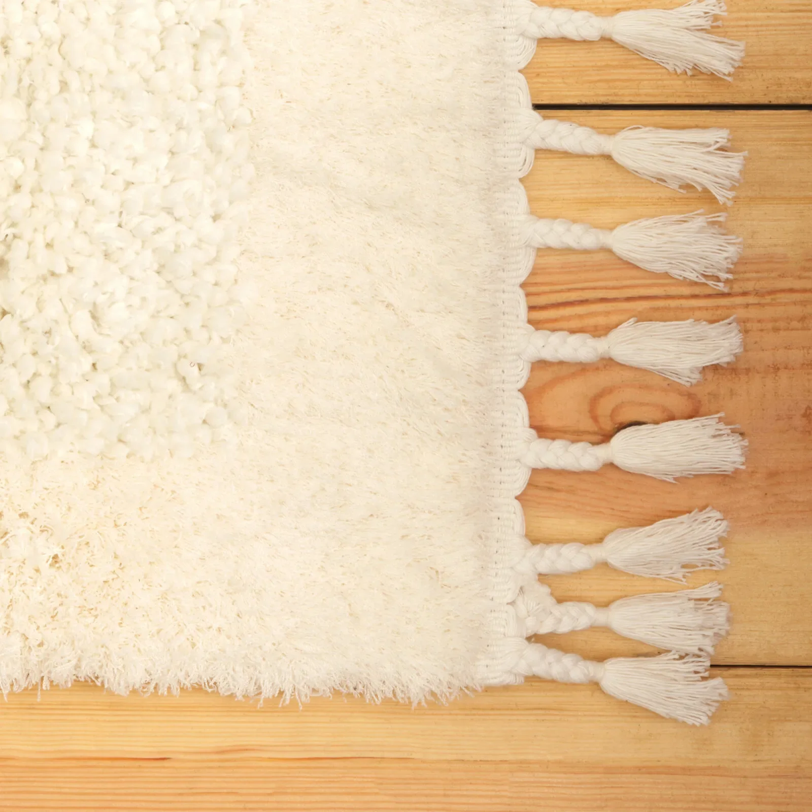 Kasmir Rugs 724 Plushy Coco Rug, 160cmx230cm, White - Image 4