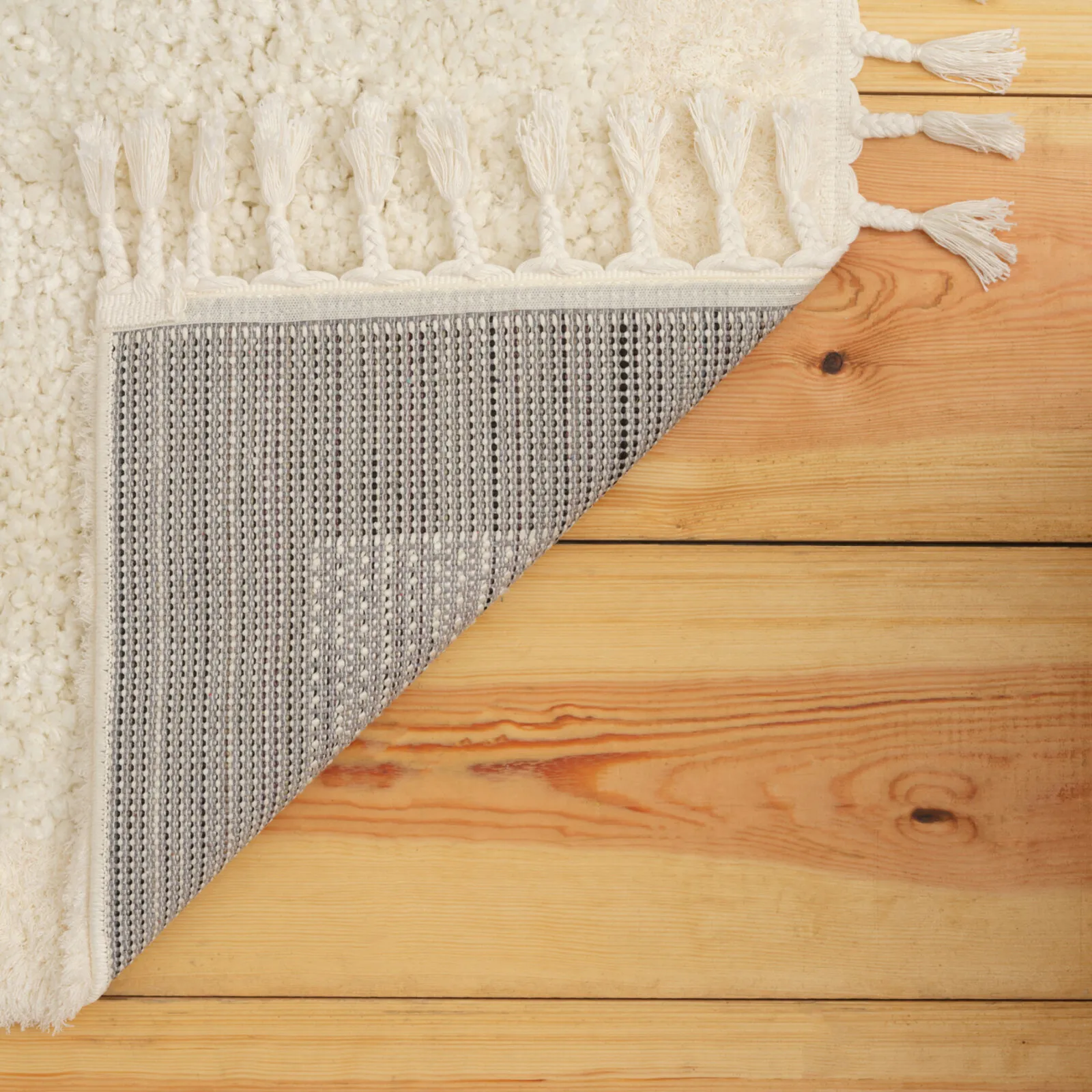 Kasmir Rugs 724 Plushy Coco Rug, 160cmx230cm, White - Image 5