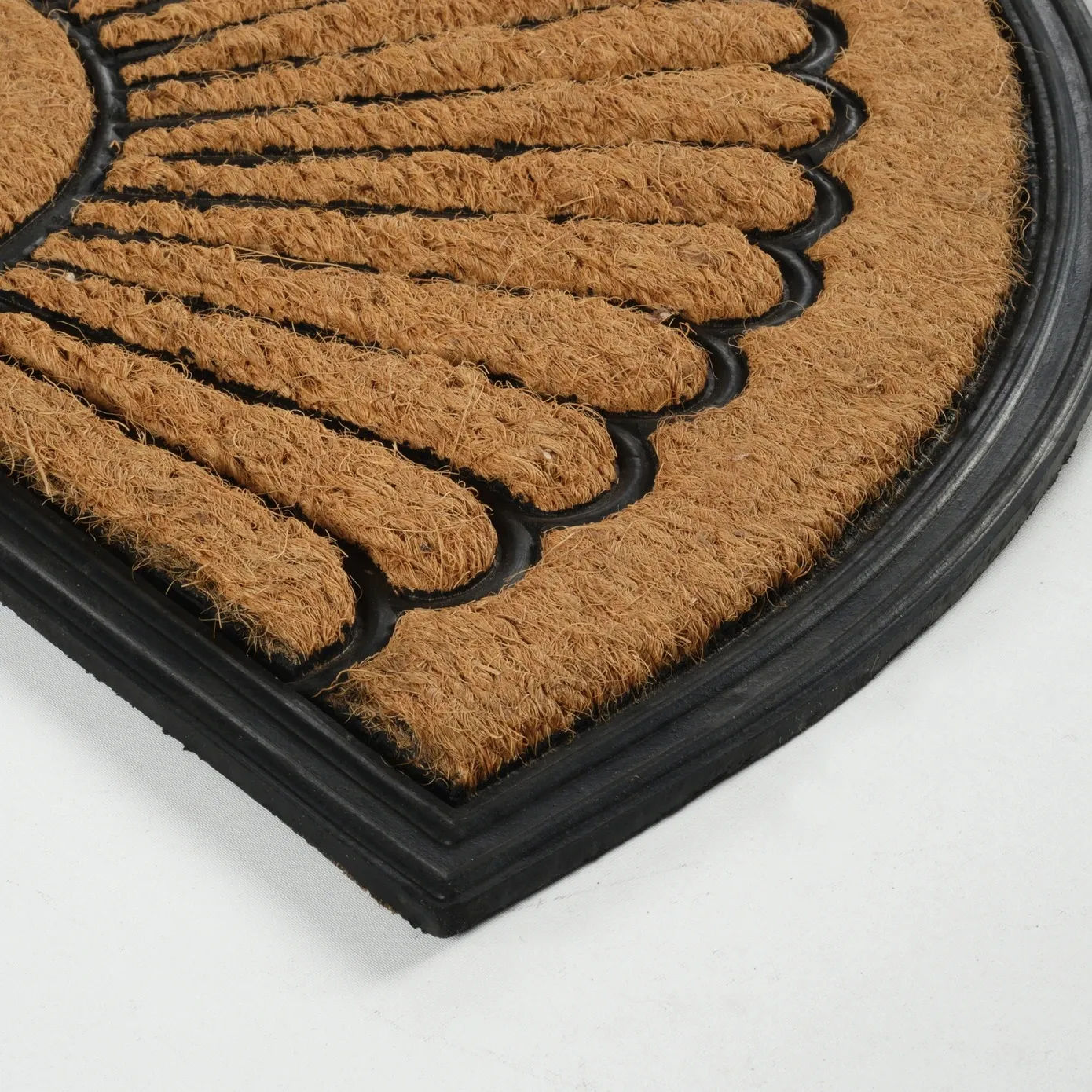 Kaşmir Rugs 7/24 Rubber Fan Coco Door Mat, 45cmx75cm, Multi - Image 2