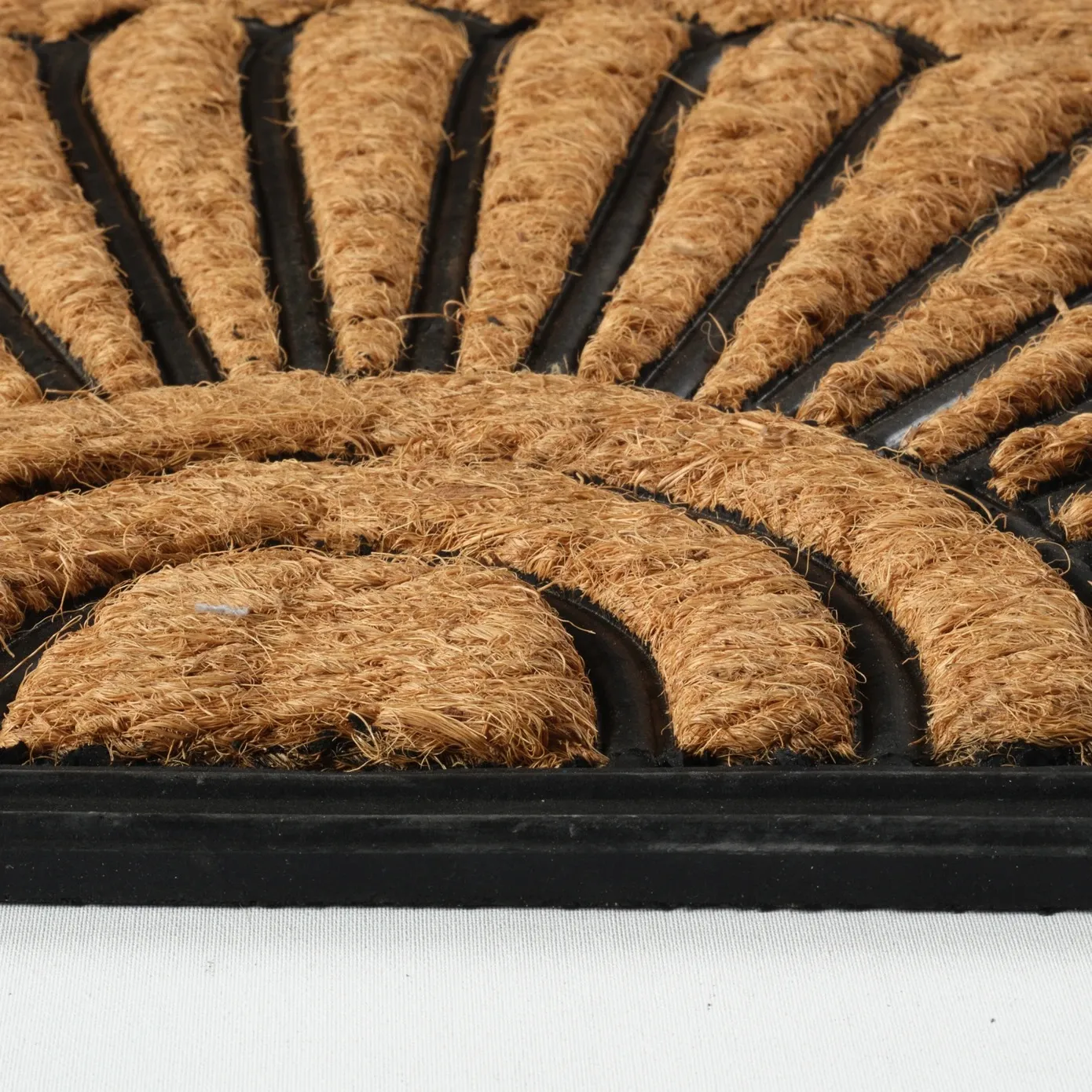 Kaşmir Rugs 7/24 Rubber Fan Coco Door Mat, 45cmx75cm, Multi - Image 3