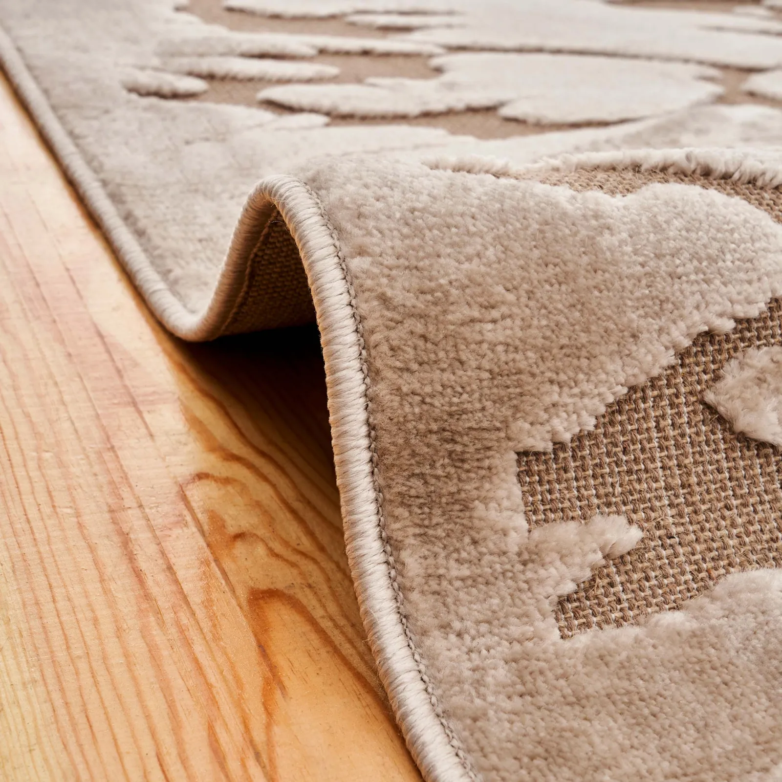 Kasmir Rugs 724 Scandinavian Orken Rug, 80cmx300cm, Beige - Image 3