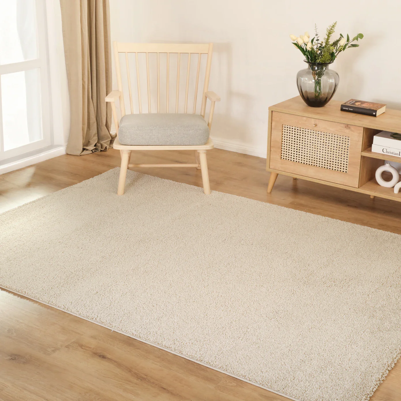 Kasmir Rugs 7/24 Puffy Nina Rug , 160cmx230cm, Beige