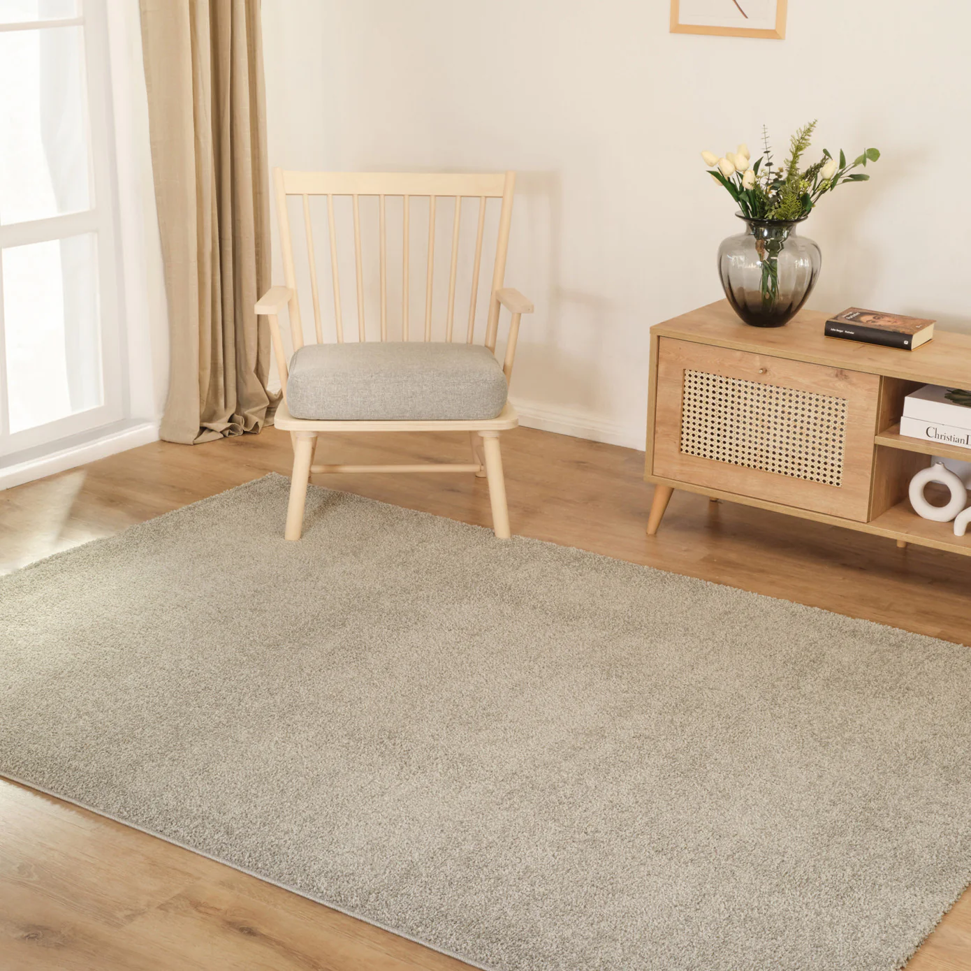 Kasmir Rugs 7/24 Puffy Nina Rug , 80cmx150cm, Grey