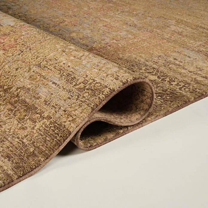 Kasmir Rugs Viskon Limited Edessa Gold Rug, 160cmx230cm, Brown - Image 4