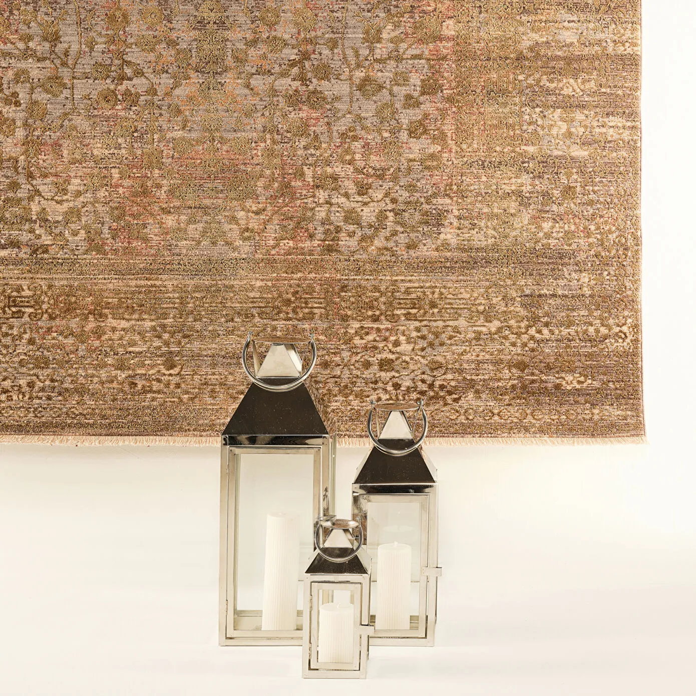 Kasmir Rugs Viskon Limited Edessa Gold Rug, 200cmx290cm, Brown - Image 3