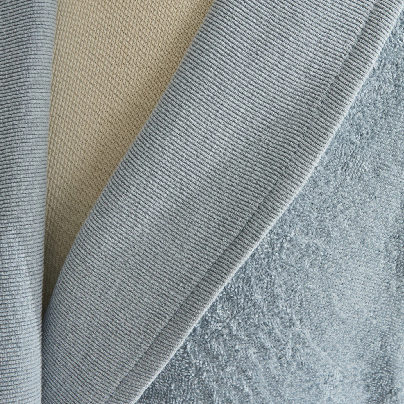 Karaca Home Andy 2-Piece 100% Turkish Cotton Bathrobe Set, L/XL, Blue - Image 3