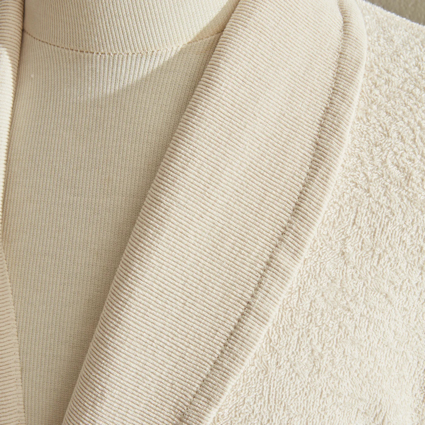 Karaca Home Andy 100% Turkish Cotton Bathrobe Set, L/XL, Beige - Image 3