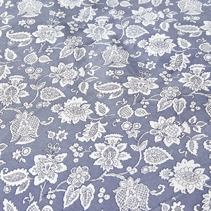 Karaca Home Celerina Blue 100% Turkish Cotton Fitted Duvet Cover Set, Single - Image 3