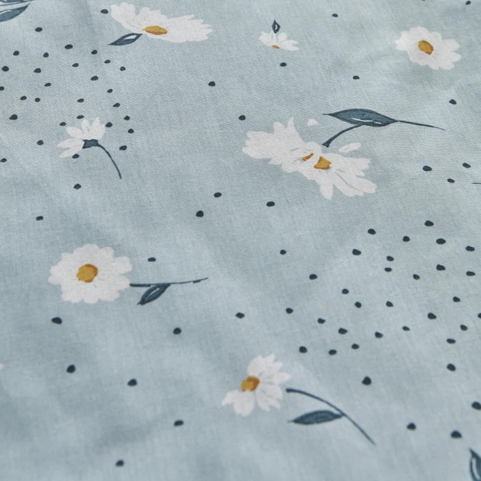 Karaca Home Daisy Mint 100% Turkish Cotton Duvet Cover Set, Single - Image 7