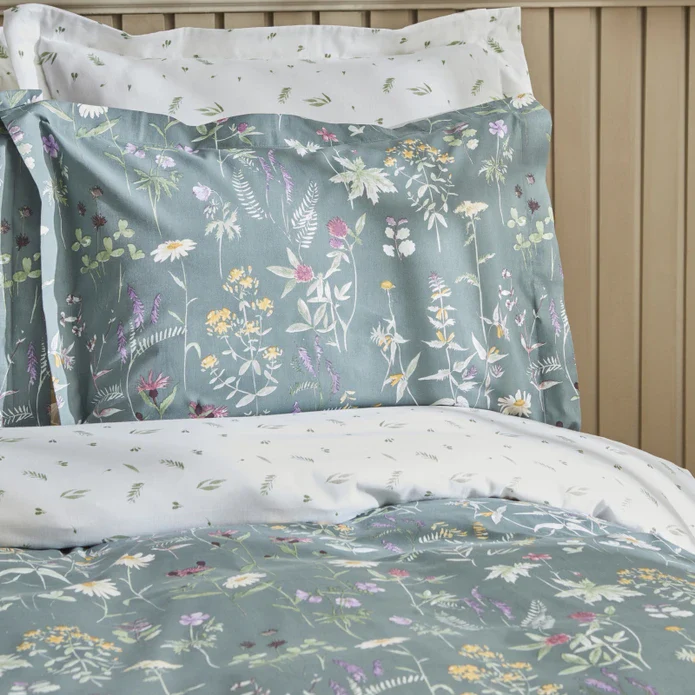 Karaca Home Evergreen 100% Turkish Cotton Duvet Cover Set, Single, Green - Image 4
