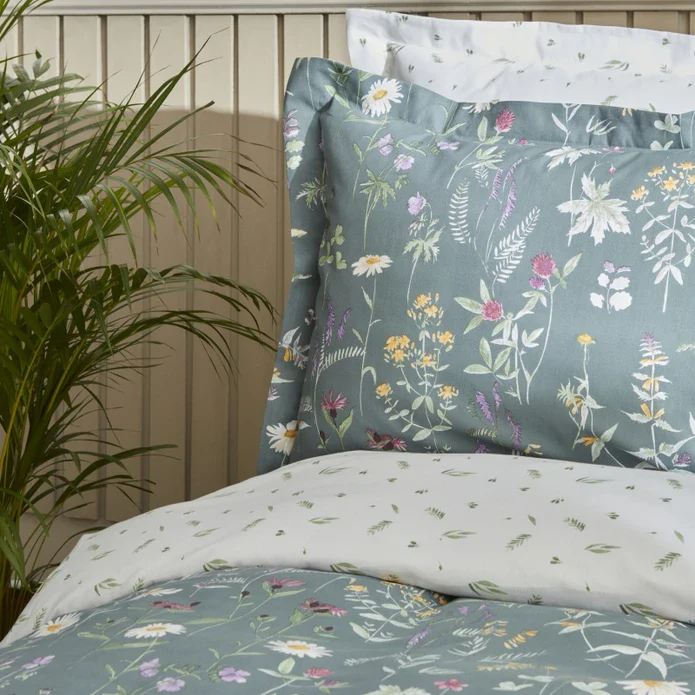 Karaca Home Evergreen 100% Turkish Cotton Duvet Cover Set, Single, Green - Image 5