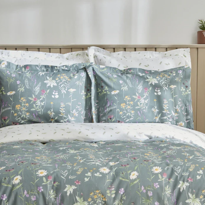 Karaca Home Evergreen 100% Turkish Cotton Duvet Cover Set, Single, Green - Image 9