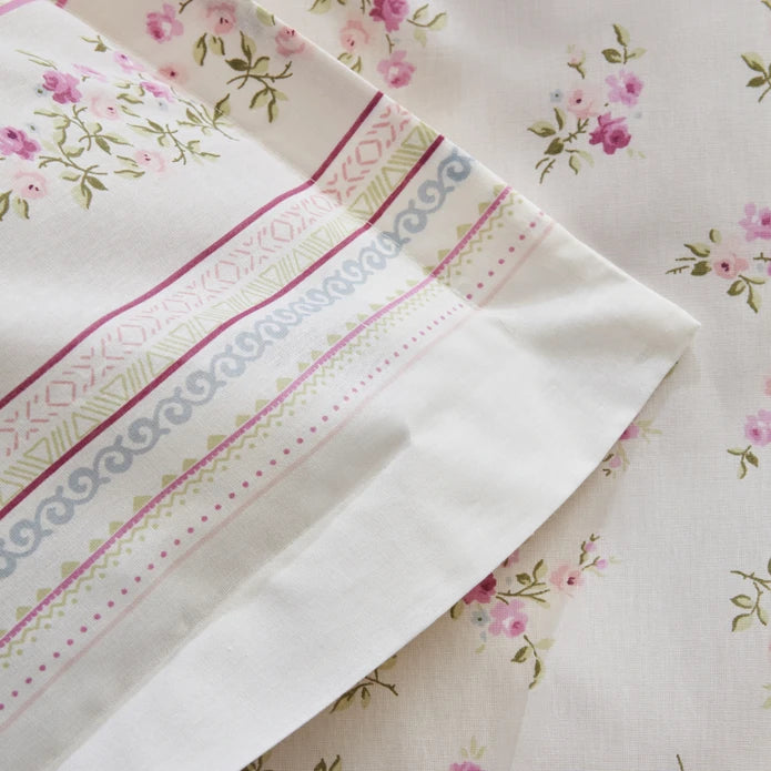 Karaca Home Glen Pink 100% Turkish Cotton Duvet Cover Set, Single - Image 6