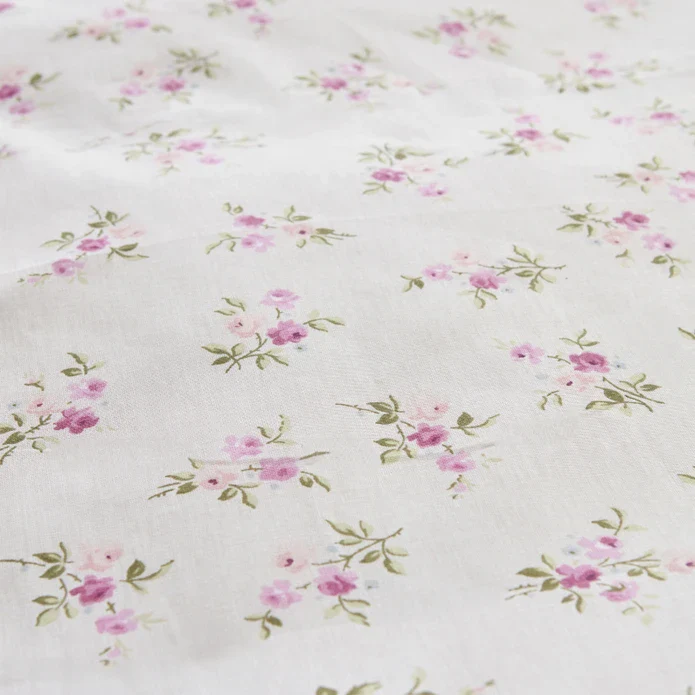 Karaca Home Glen Pink 100% Turkish Cotton Duvet Cover Set, Single - Image 7