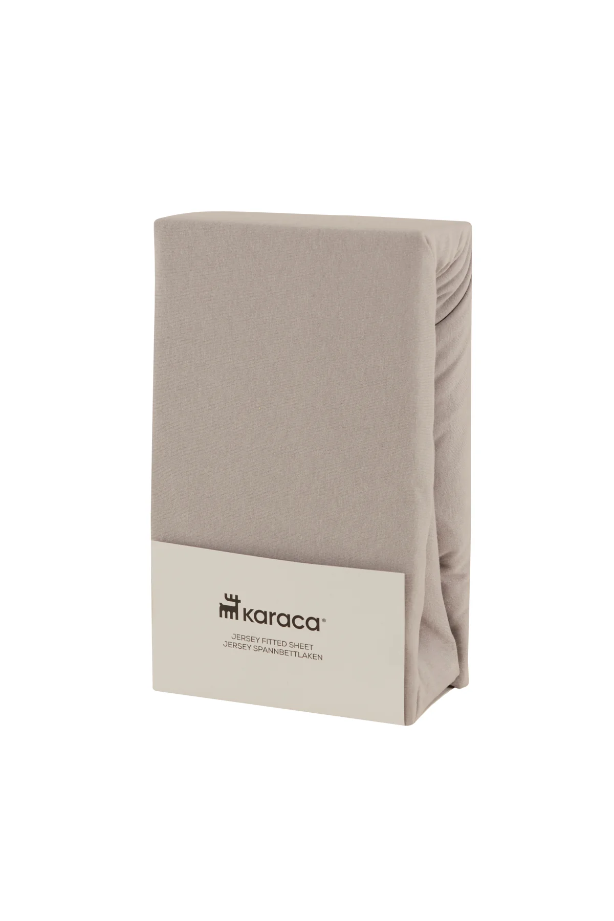 Karaca Home Jersey 100% Turkish Cotton Fitted Sheet, 100x200+30cm, Grey - Image 2