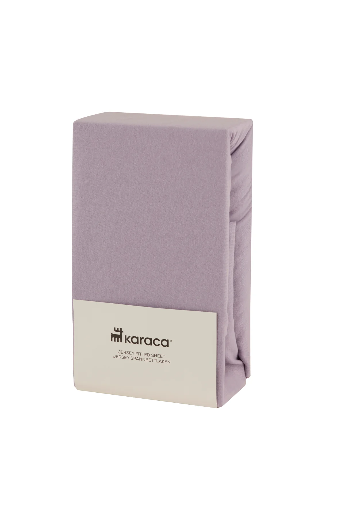 Karaca Home Jersey 100% Turkish Cotton Fitted Sheet, 100x200+30cm, Lilac - Image 2