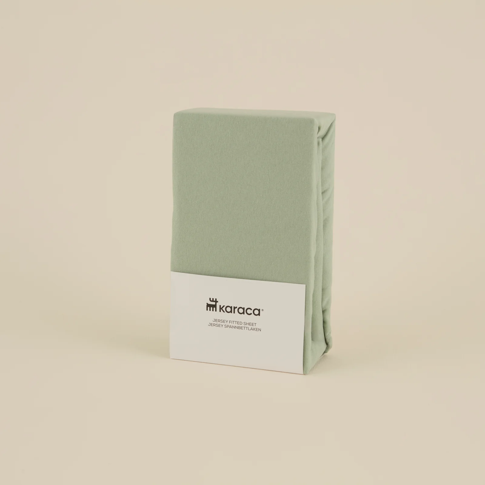 Karaca Home Jersey 100% Turkish Cotton Fitted Sheet, 180x200+30cm, Mint