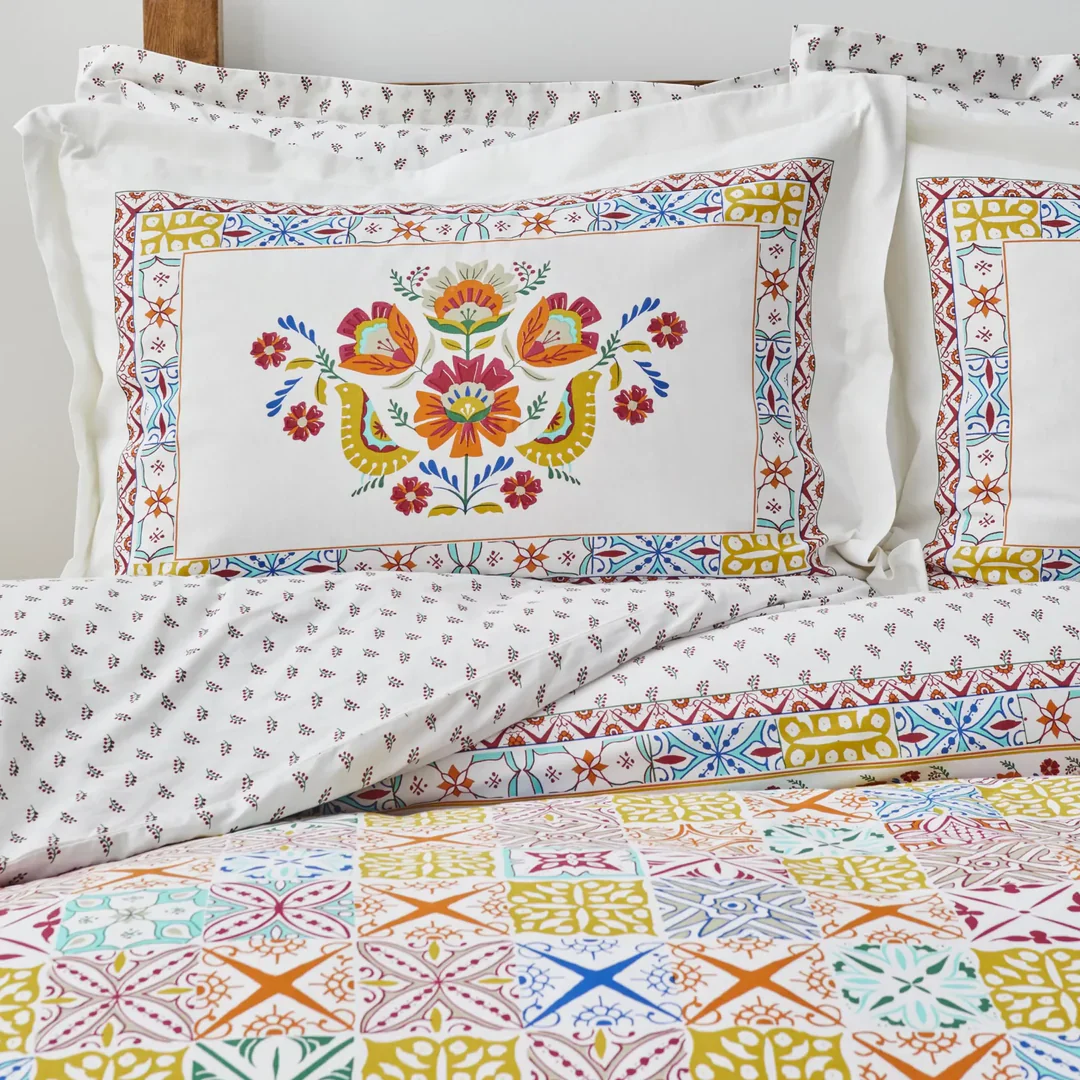 Karaca Home Lumina Yellow 100% Turkish Cotton Duvet Covet Set, Double - Image 3