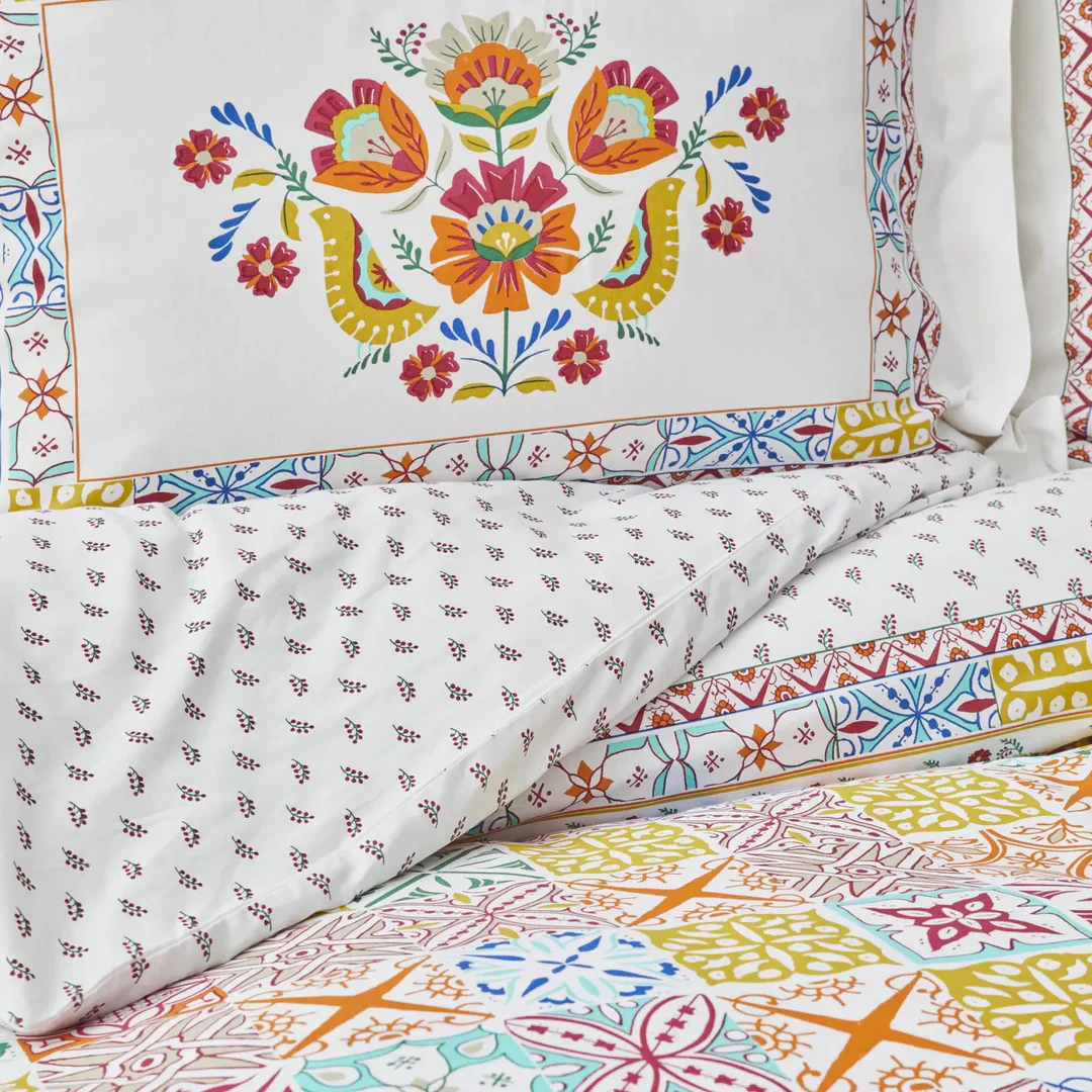 Karaca Home Lumina Yellow 100% Turkish Cotton Duvet Covet Set, Double - Image 4