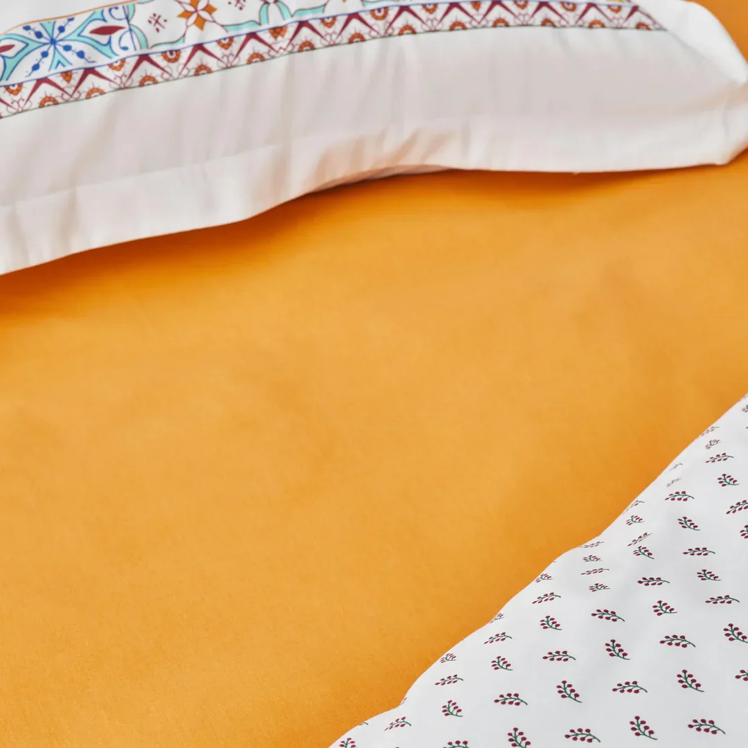 Karaca Home Lumina Yellow 100% Turkish Cotton Duvet Covet Set, Double - Image 5