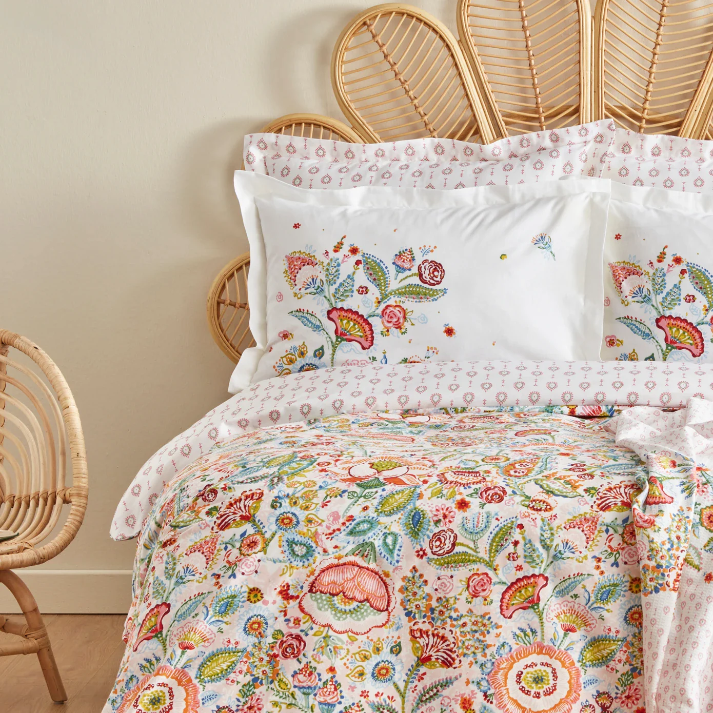Karaca Home Sarthe 100% Turkish Cotton Duvet Cover Set, Double, Multi - Image 3