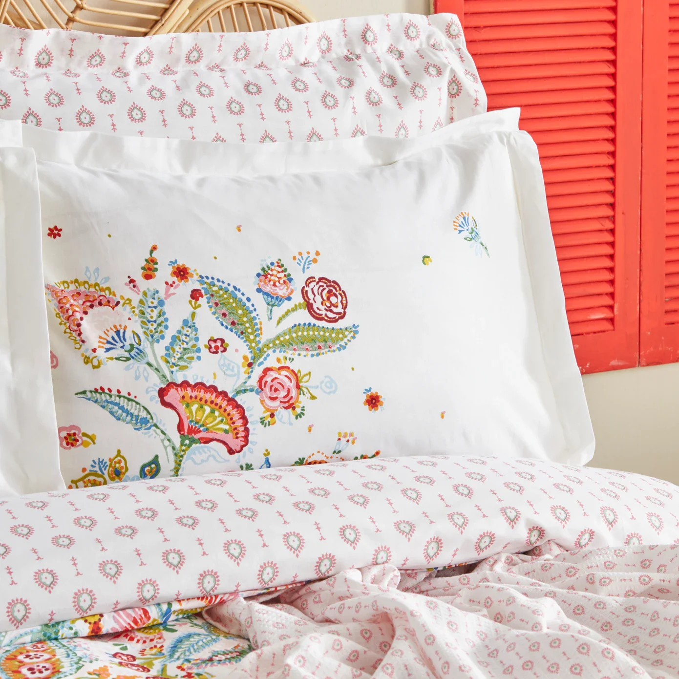 Karaca Home Sarthe 100% Turkish Cotton Duvet Cover Set, Double, Multi - Image 4