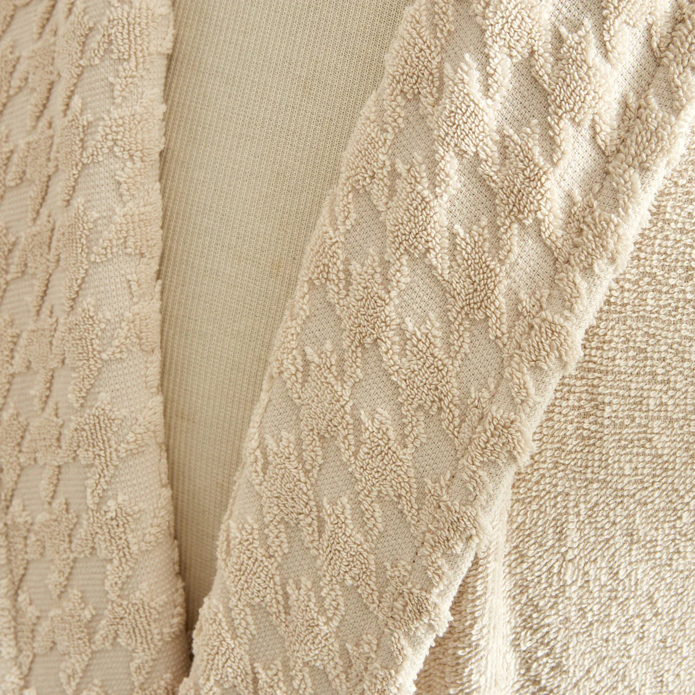 Karaca Home Seden 6-Piece 100% Turkish Cotton Family Bathroom Set, Beige - Image 3