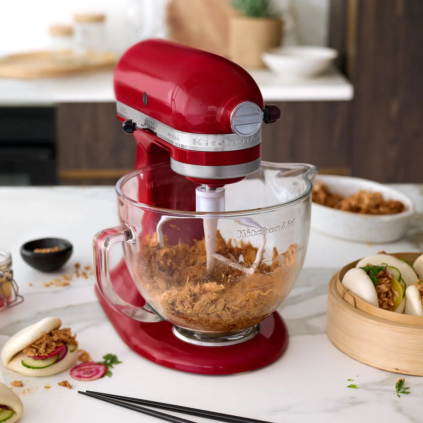 KitchenAid Artisan Tilt-Head Stand Mixer, 4.8L, 300W, Empire Red - Image 2