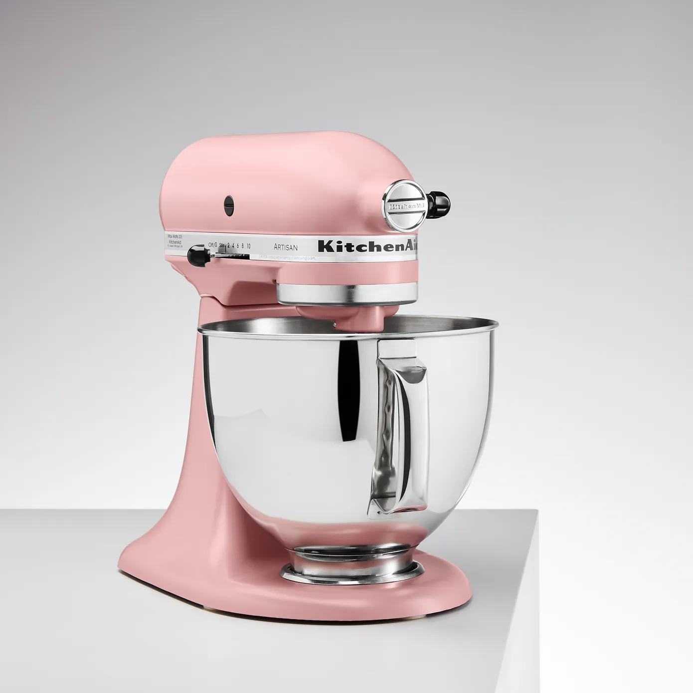 KitchenAid Artisan Tilt-Head Stand Mixer with Extra Accessories, 4.8L, 300WL, Dried Rose - Image 4