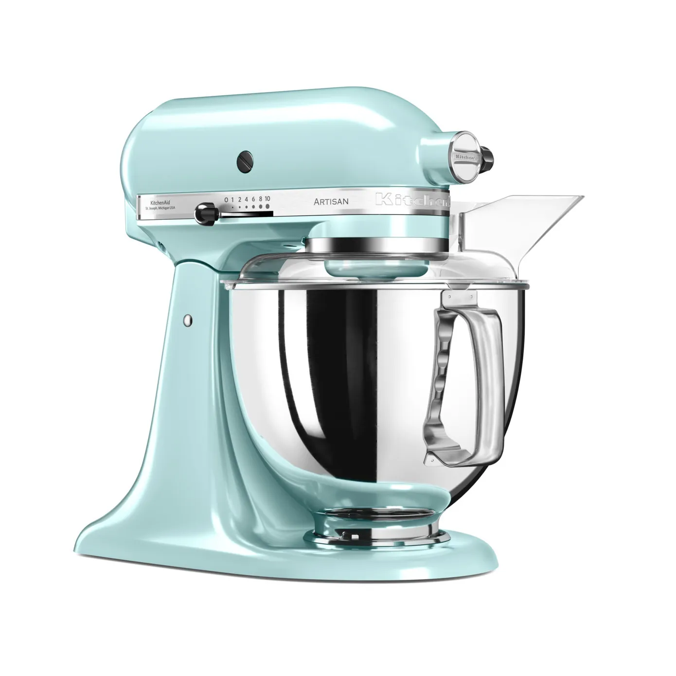 KitchenAid Artisan Tilt-Head Stand Mixer with Extra Accessories, 4.8L, 300WL, Ice Blue - Image 3