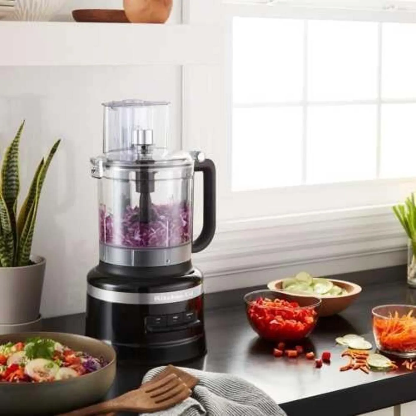 KitchenAid Food Processor, 400W, Onyx Black - Image 5