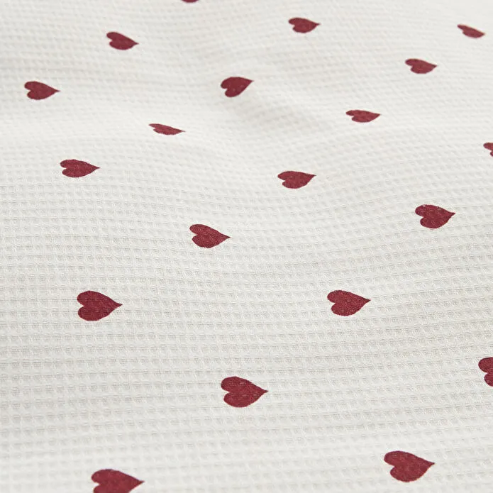 Karaca Amour 100% Cotton Bedding Set, Double, Red - Image 6