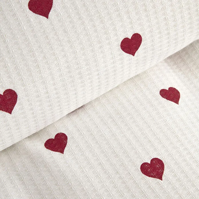 Karaca Amour 100% Cotton Bedding Set, Single, Red - Image 5