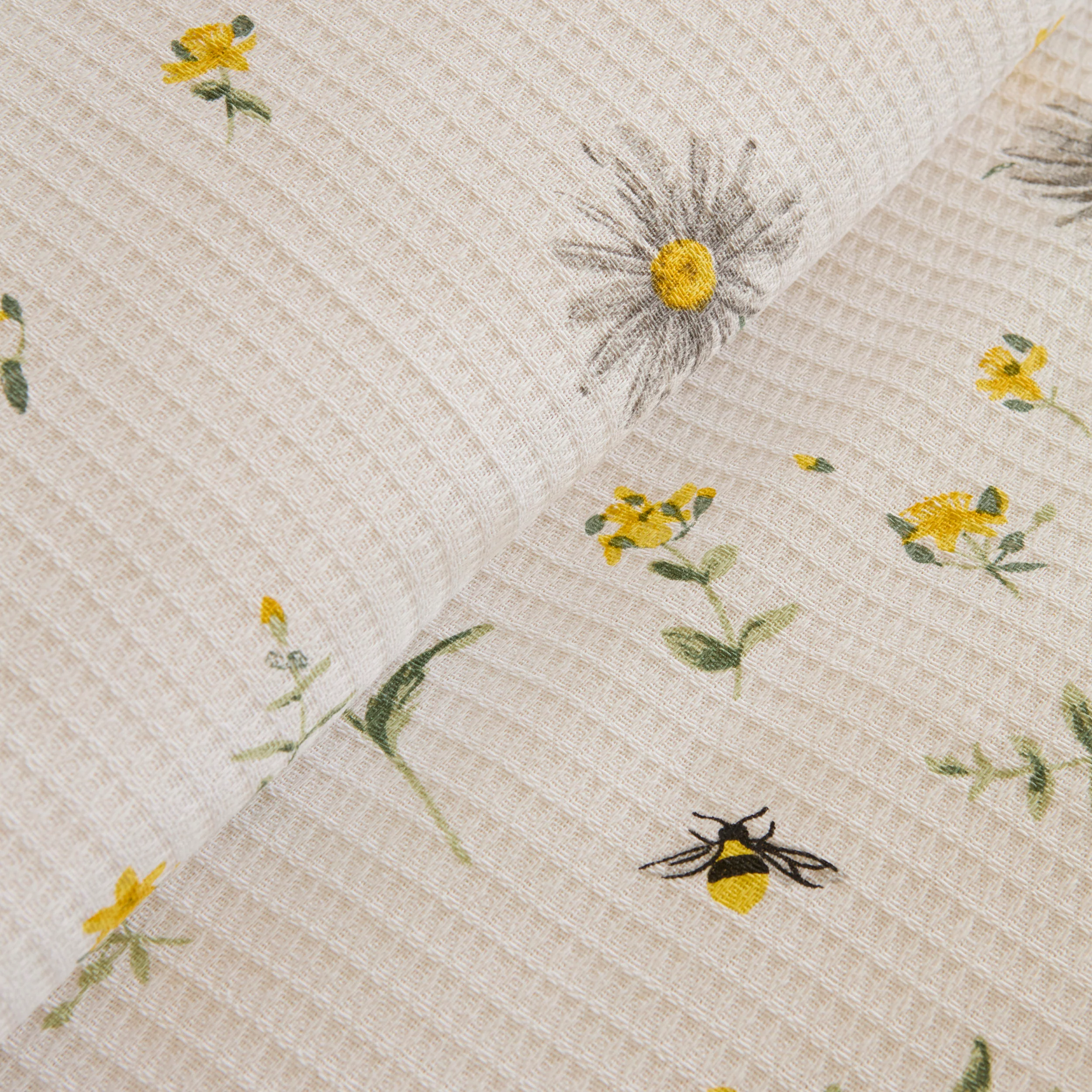 Karaca Emma 100% Cotton Pique, Double, 200x220cm, Yellow - Image 7