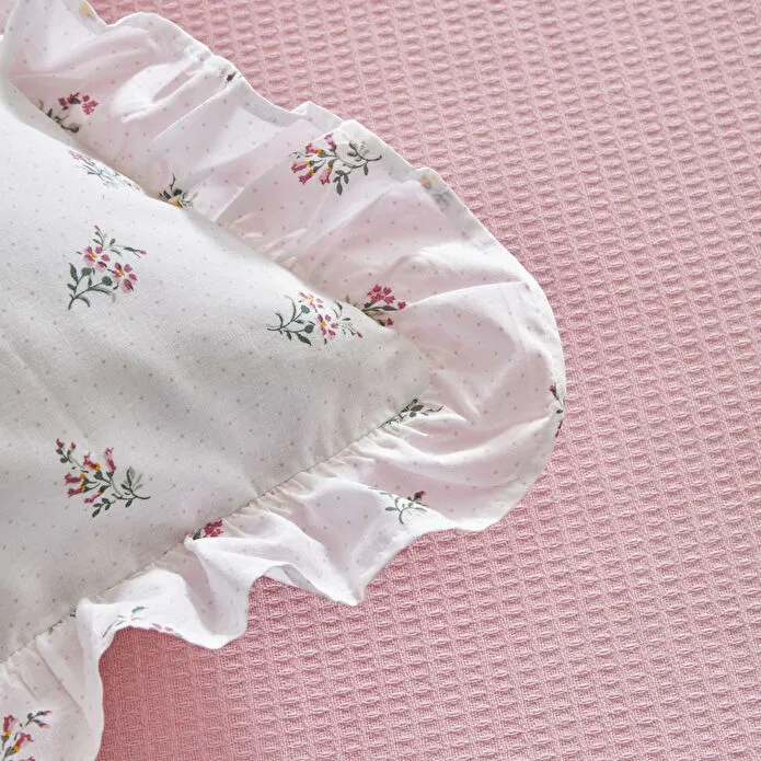 Karaca Lidya 100% Cotton Bedding Set, Double, Pink - Image 7