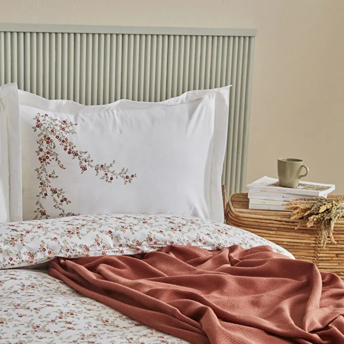 Karaca Mizu 100% Cotton Duvet Cover Set with Bedspread, Double, Multi - Image 4