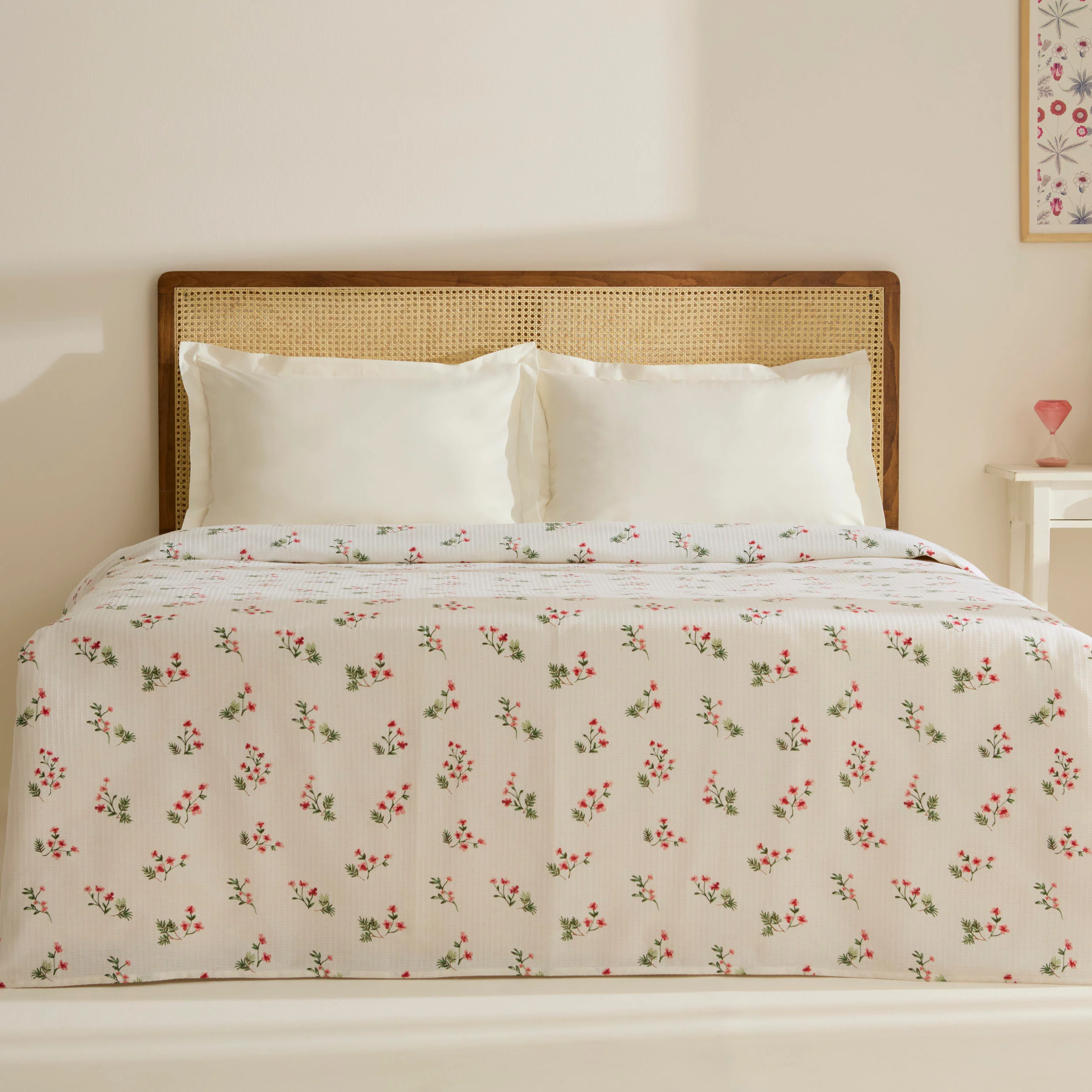 Karaca Silvie 100% Cotton Pique, Double, 200x220cm, Red - Image 3